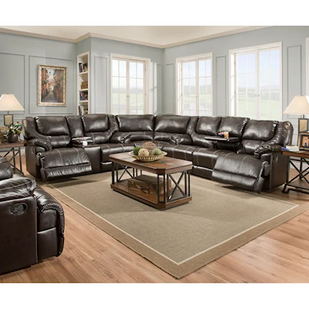 3-Piece Reclining Sectional