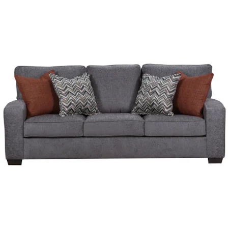 Transitional Sofa Sleeper with Track Arms