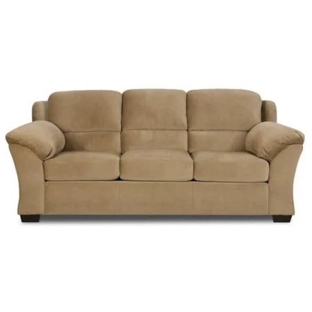Casual Queen Sleeper Sofa with Flair Arms