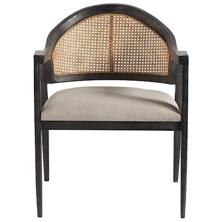 Dexter Accent Chair with Woven Back