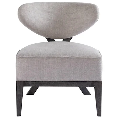 Tremont Accent Chair with X-Shaped Back