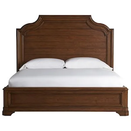 Traditional King Bed in Cherry Finish