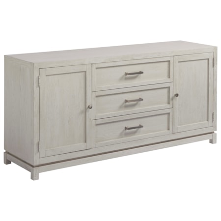 Entertainment Console with Glass or Wood Doors