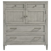 4 Drawer Small Chest with Adjustable Shelving