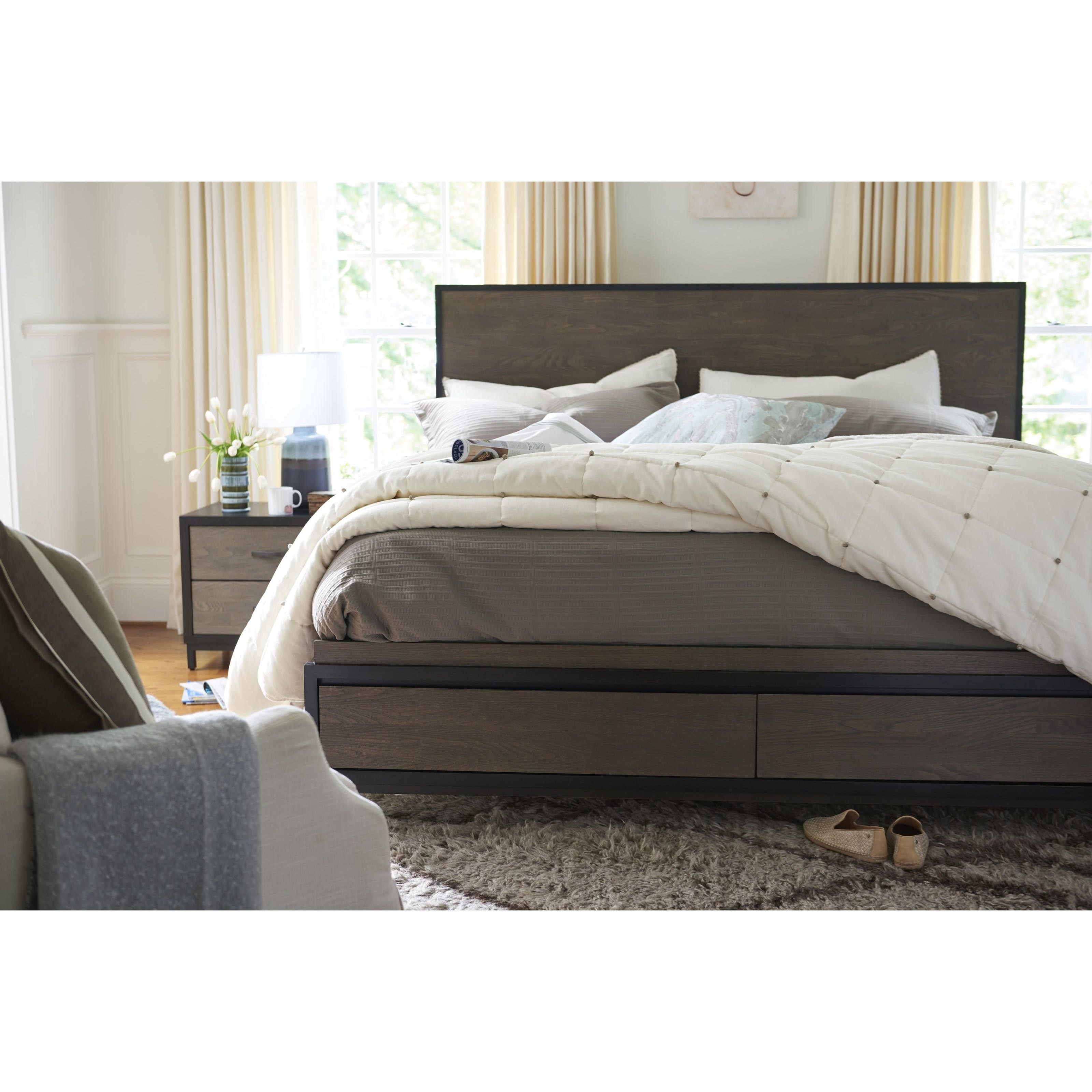 Universal Curated 219A210SB Spencer Queen Storage Bed with 2 Drawers Baer's Furniture Bed