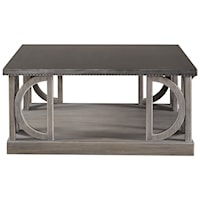 Carlton Square Cocktail Table with Metal Top