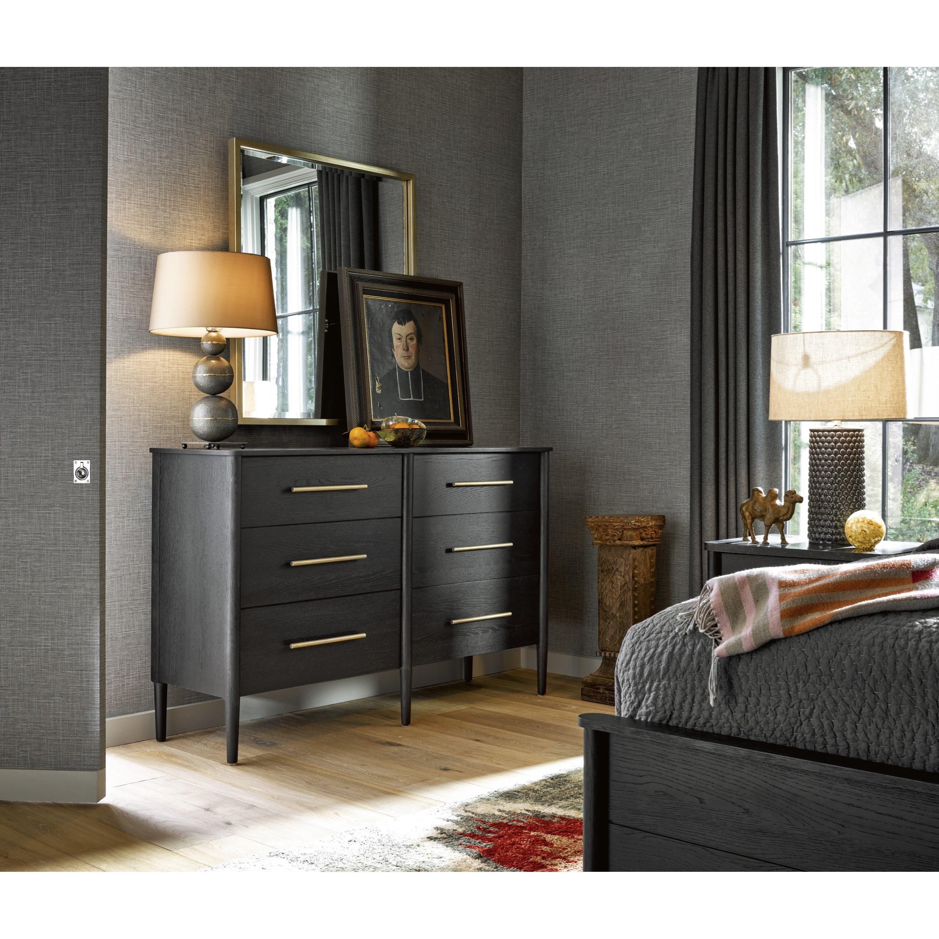 Universal Curated 705040 Langley Six Drawer Dresser Jacksonville Furniture Mart Dressers