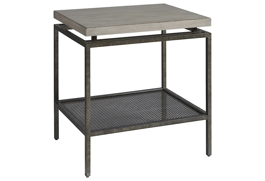 Curated Garrison End Table by Universal at Powell's Furniture and Mattress