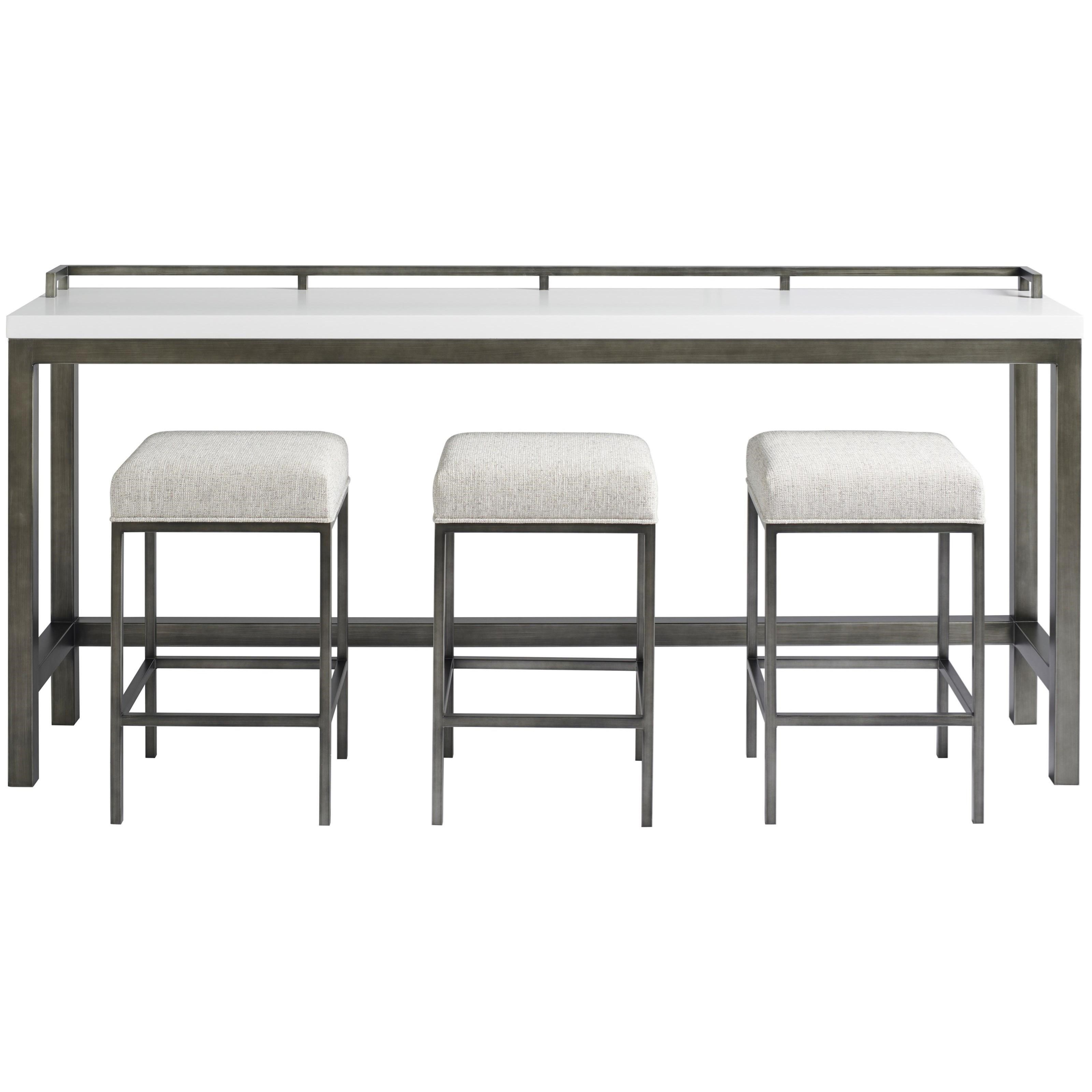 Essence console on sale table with stools