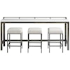 Universal Curated Essence Console Table w/Stools
