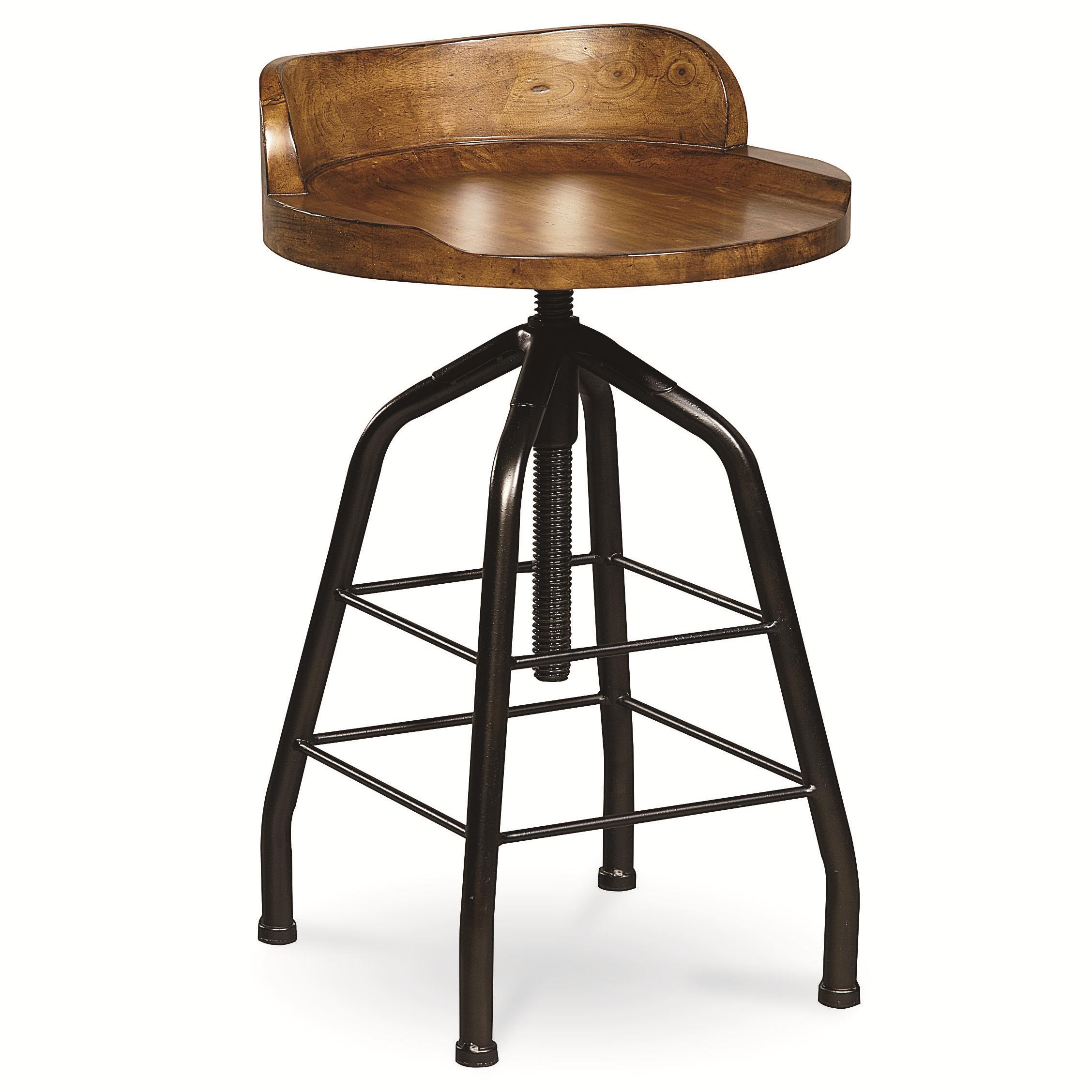 OCONNOR DESIGNS Curated Potter's Stool with Swivel Height Adjustment