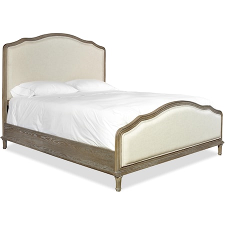 King Devon Bed with Upholstered Headboard and Footboard