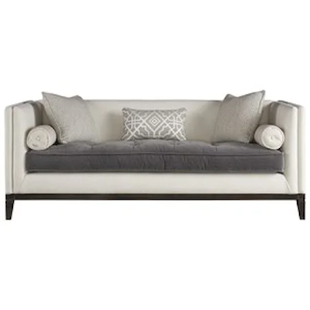 Sofa with Tufted Contrasting Seat Cushion