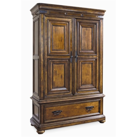 Armoire with Bedroom and Entertainment Storage