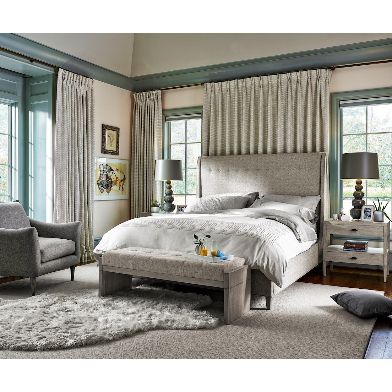 Universal Midtown King Upholstered Bed
