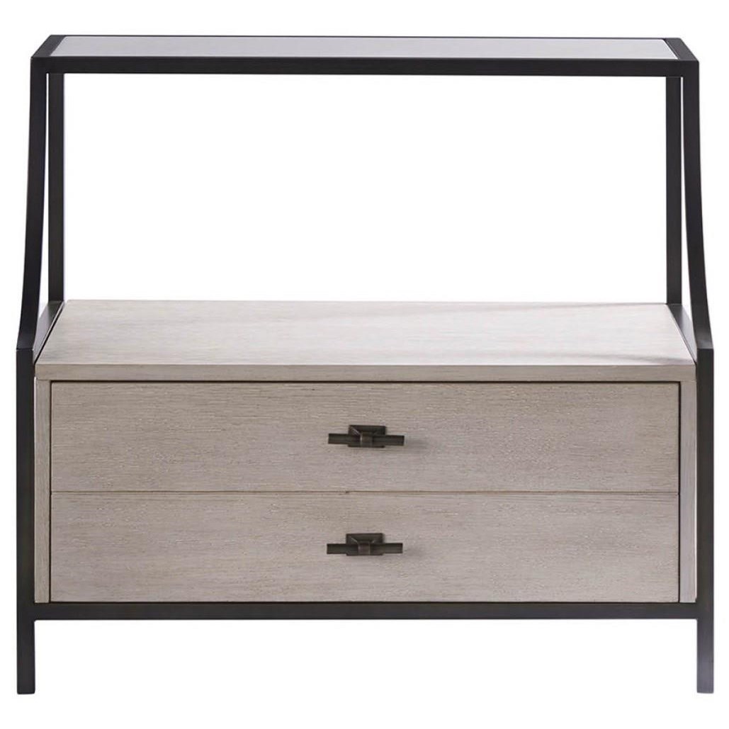 Black shop nightstand metal