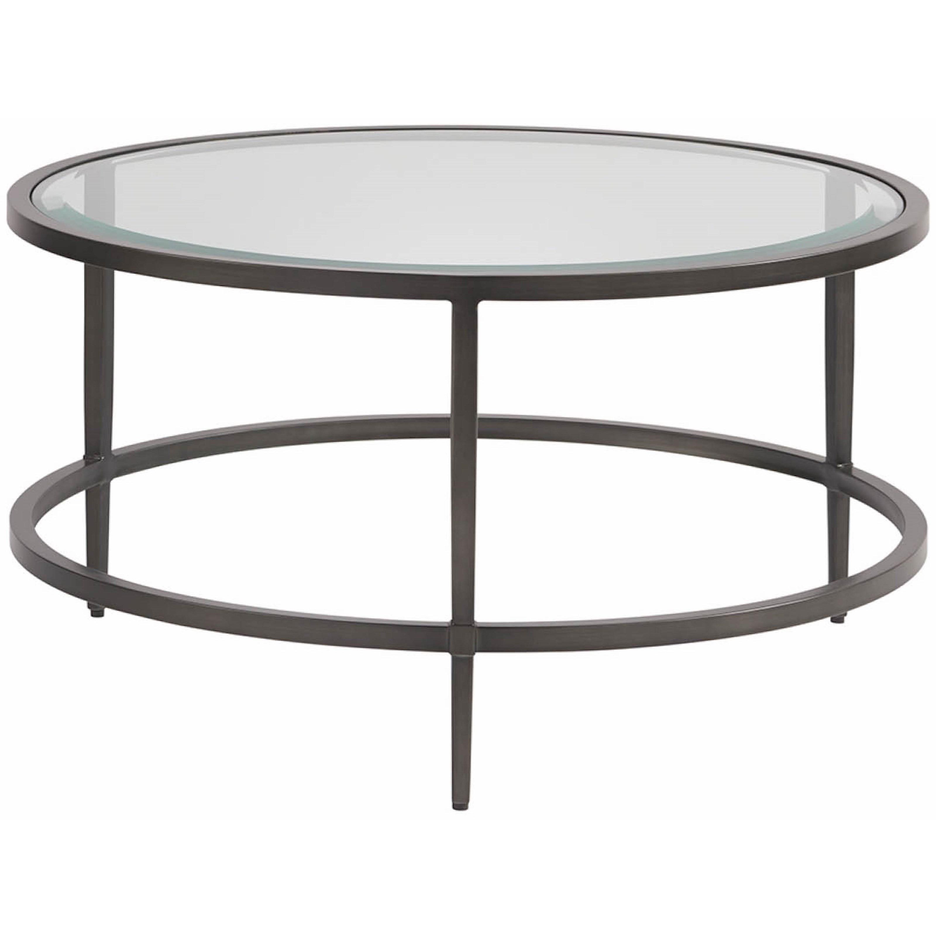 Universal Midtown 805808 Nesting Coffee Tables with Matte Black Metal