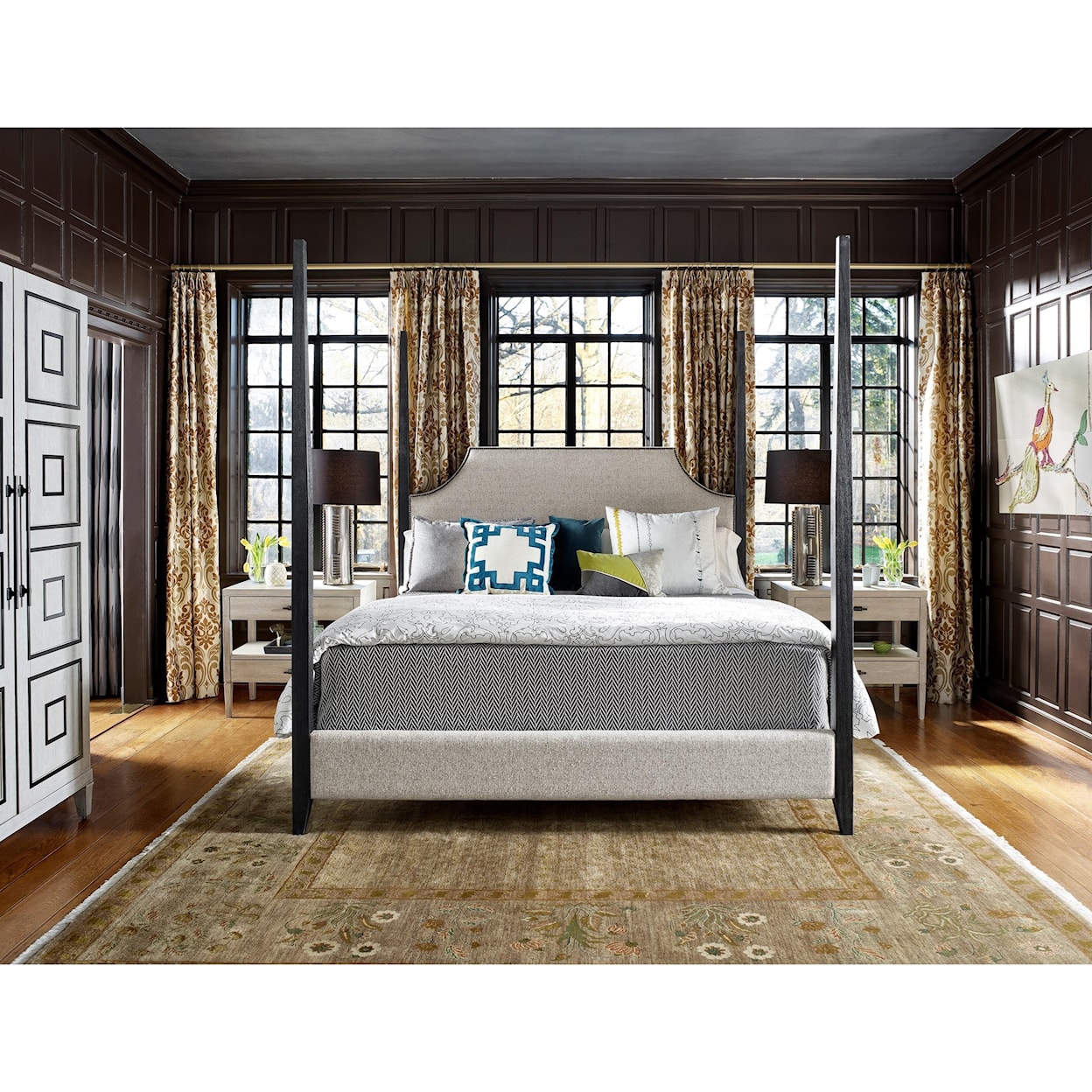 Universal Midtown Stanton King Poster Bed