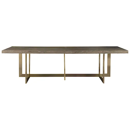 Jamison Dining Table with Bronze Base