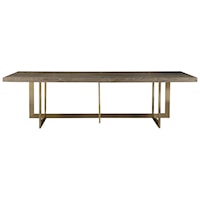 Jamison Dining Table with Bronze Base