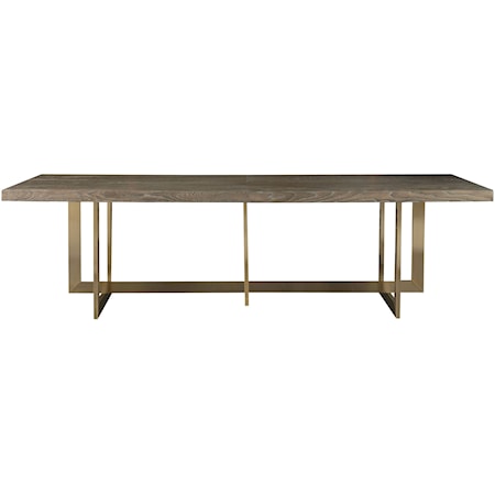 Jamison Dining Table with Bronze Base