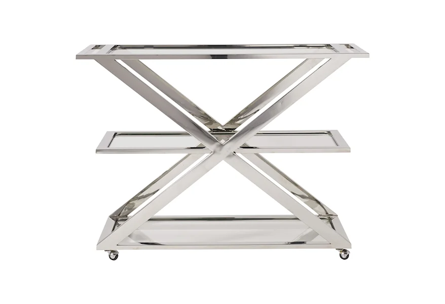 Modern Draper Bar Cart by Universal at Esprit Decor Home Furnishings