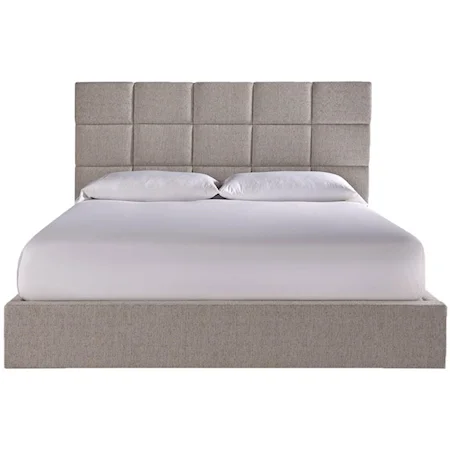 Bacall King Bed with Upholstered Headboard