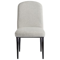 Yves Upholstered Dining Side Chair with Slim Tapered Legs