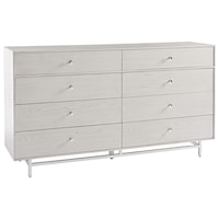 Contemporary 8-Drawer Dresser with Jewelry Tray
