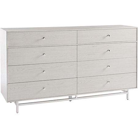 Contemporary 8-Drawer Dresser with Jewelry Tray