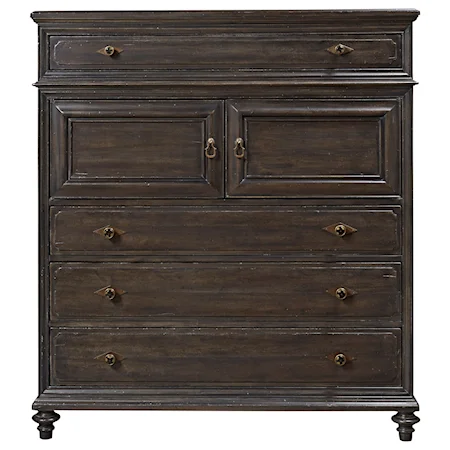 Button Front Chest with 2 Doors