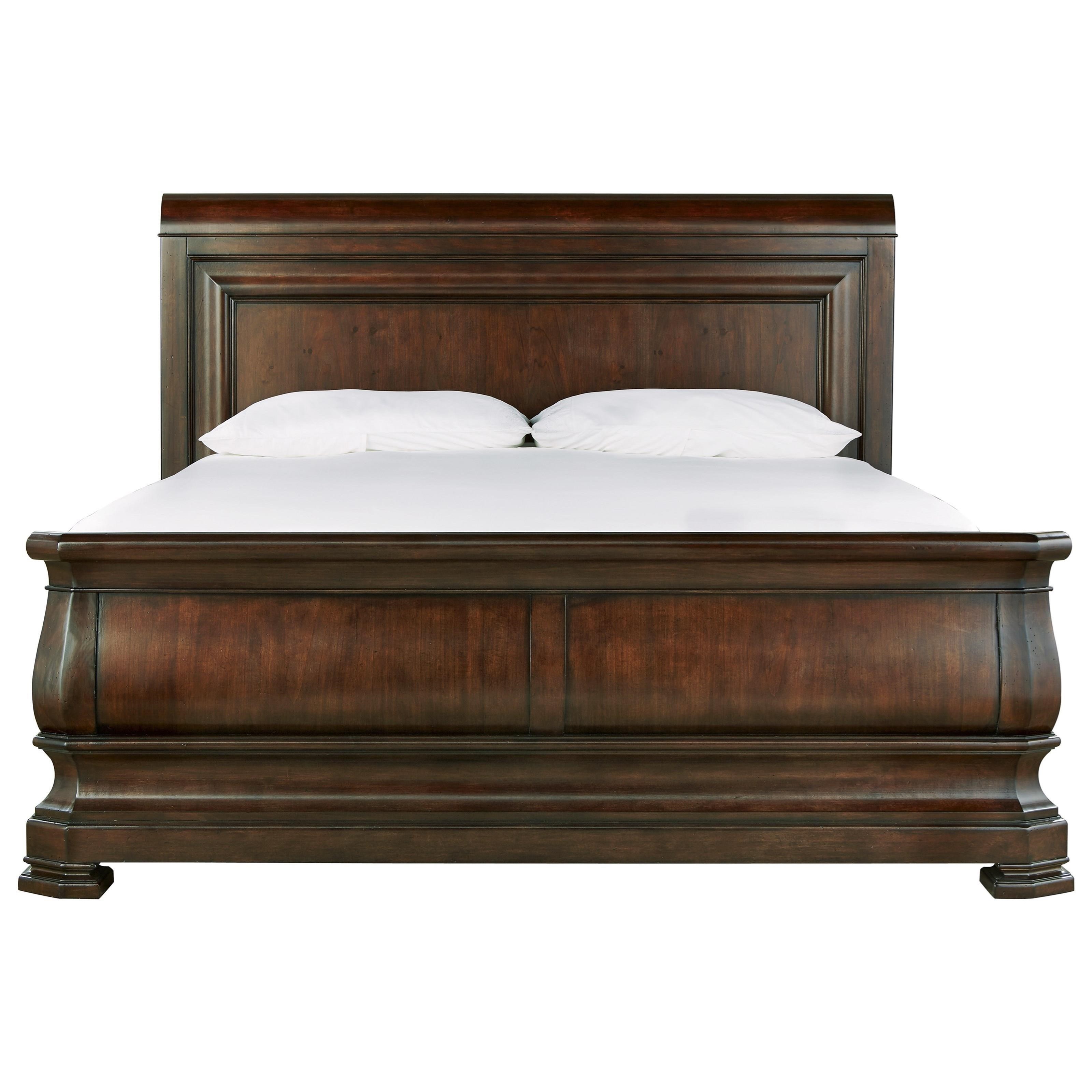 Universal Reprise 58177B California King Sleigh Bed with Paneled