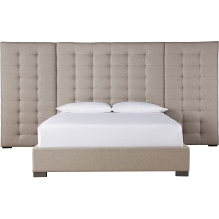 Camille Queen Bed with Wall Panels