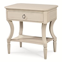 Transitional 1-Drawer Night Table