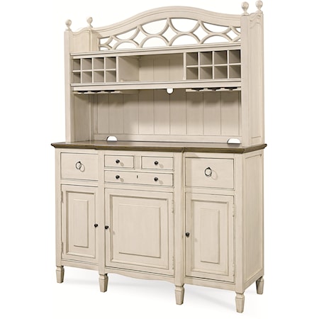 2 Pc. Serving Buffet and Bar Hutch