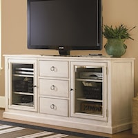 Transitional Farmhouse Entertainment Console with Drawers