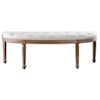 Uttermost Accent Furniture - Benches Leggett Tufted White Bench