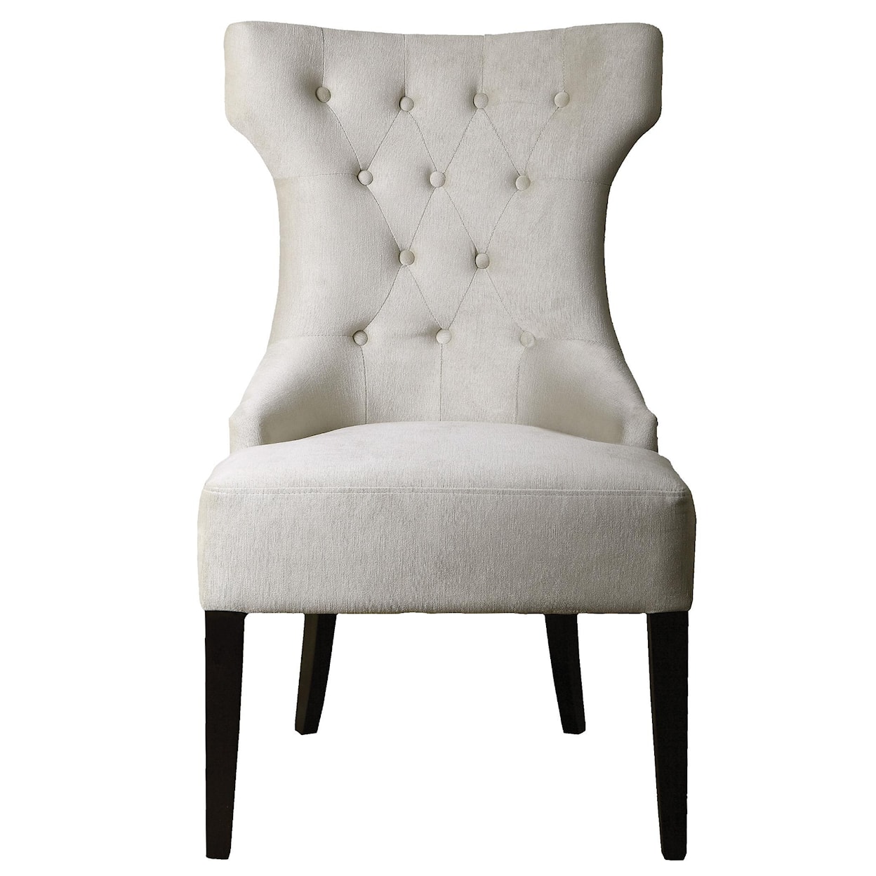 Uttermost Accent Furniture - Accent Chairs Arlette Tufted Wing Chair