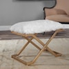 Uttermost Accent Furniture - Benches Farran Fur Small Bench