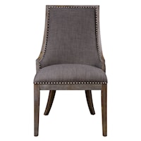 Aidrian Charcoal Gray Accent Chair