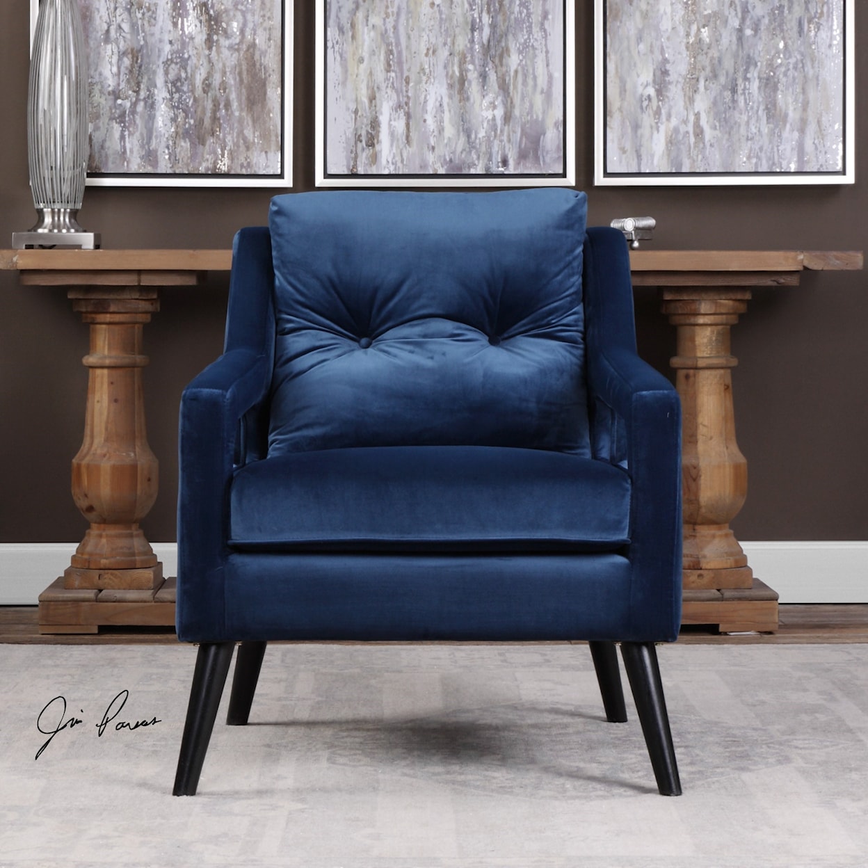 Uttermost Accent Furniture - Accent Chairs O'Brien Armchair