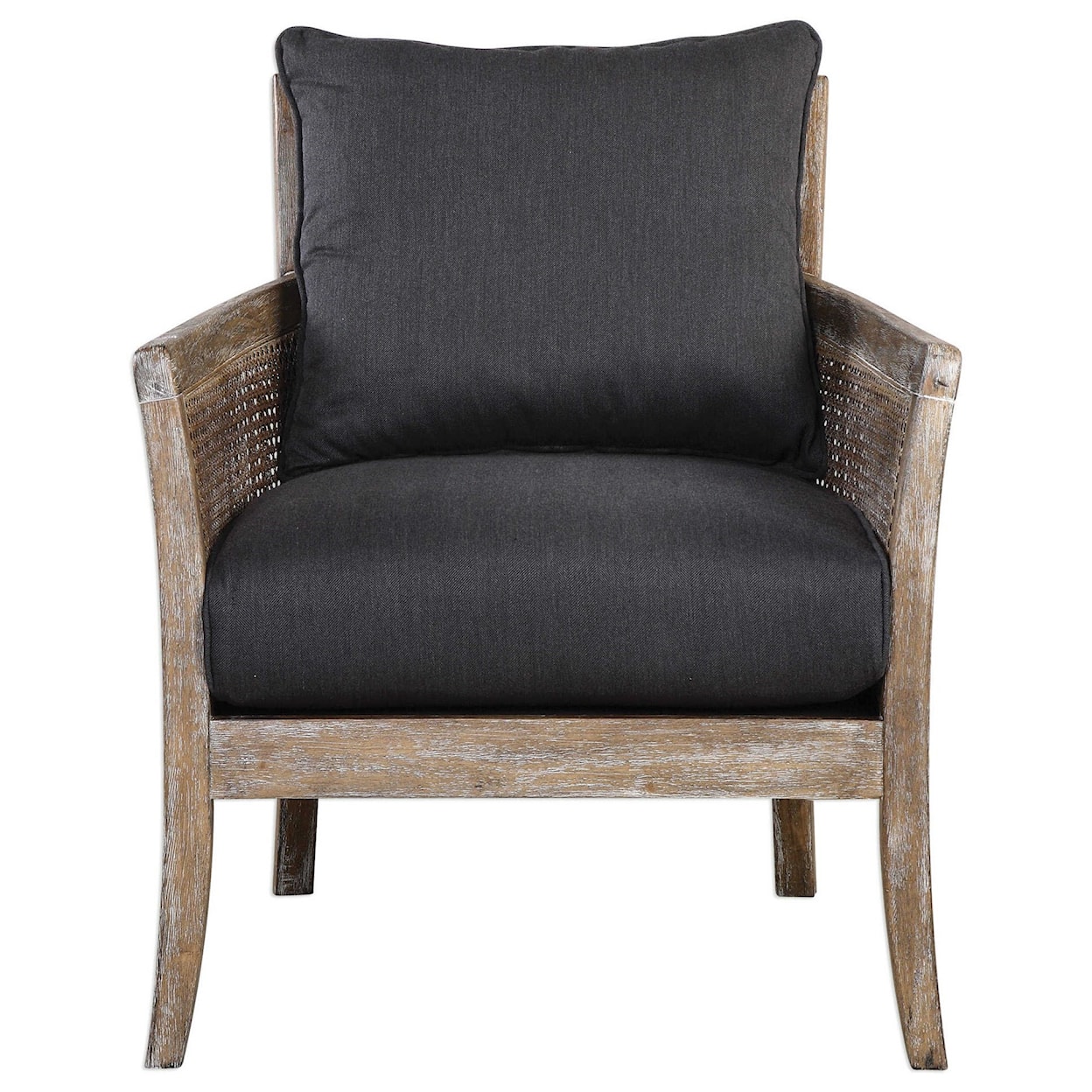 Uttermost Accent Furniture - Accent Chairs Encore Dark Gray Armchair