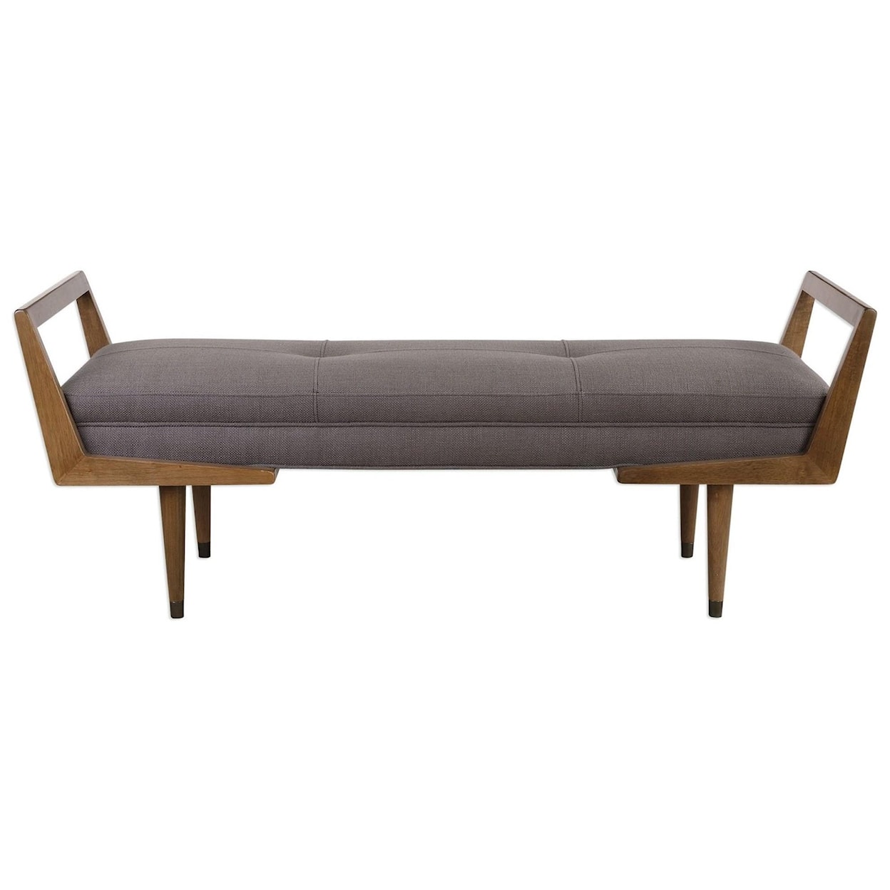 Uttermost Accent Furniture - Benches Waylon Mid-Century Modern Bench