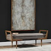 Uttermost Accent Furniture - Benches Waylon Mid-Century Modern Bench