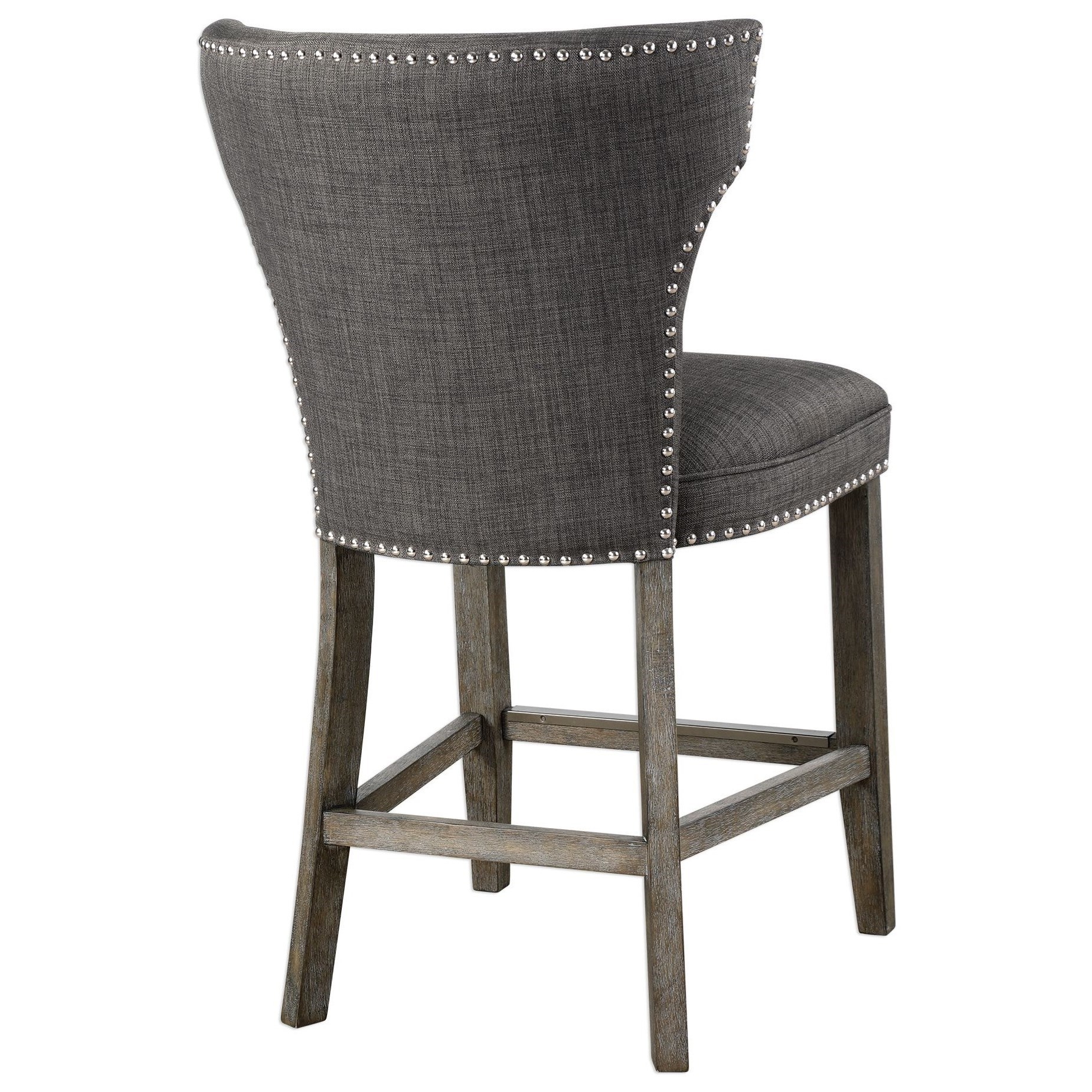 Uttermost Accent Furniture - Stools Arnaud Charcoal Counter Stool