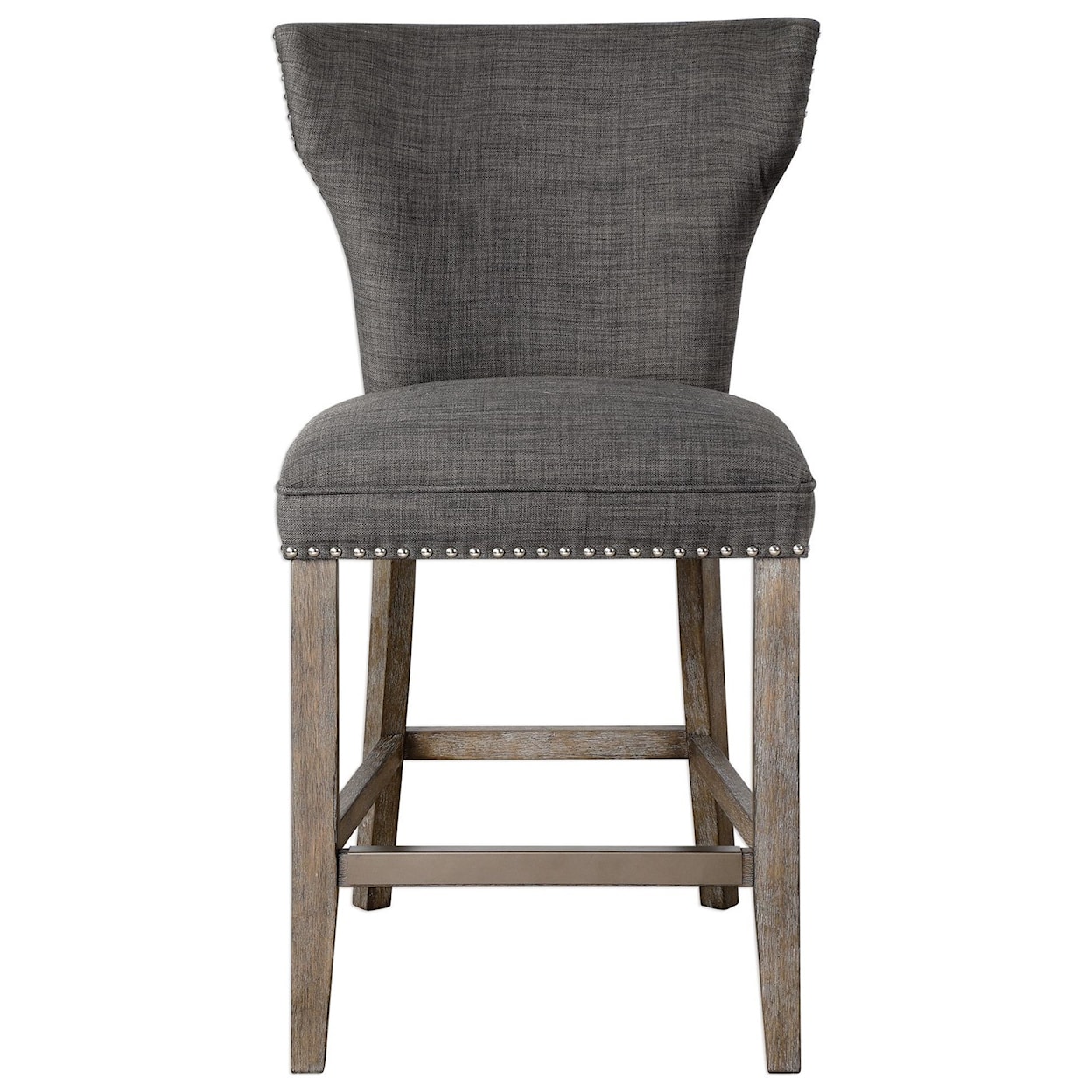 Uttermost Accent Furniture - Stools Arnaud Charcoal Counter Stool