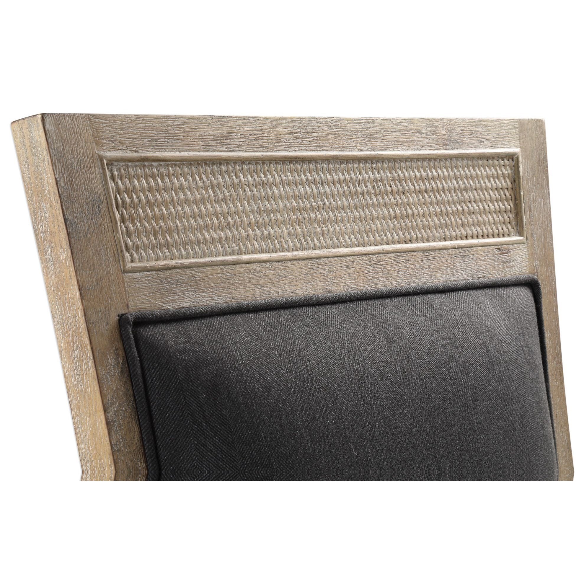 Uttermost Accent Furniture - Accent Chairs Encore Dark Gray Armless Chair