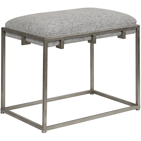 Edie Silver Small Bench