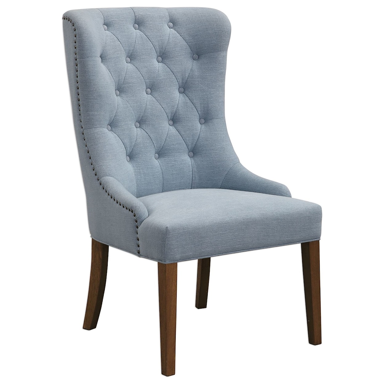 Uttermost Accent Furniture - Accent Chairs Rioni Tufted Wing Chair