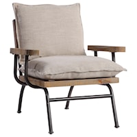 Declan Industrial Accent Chair